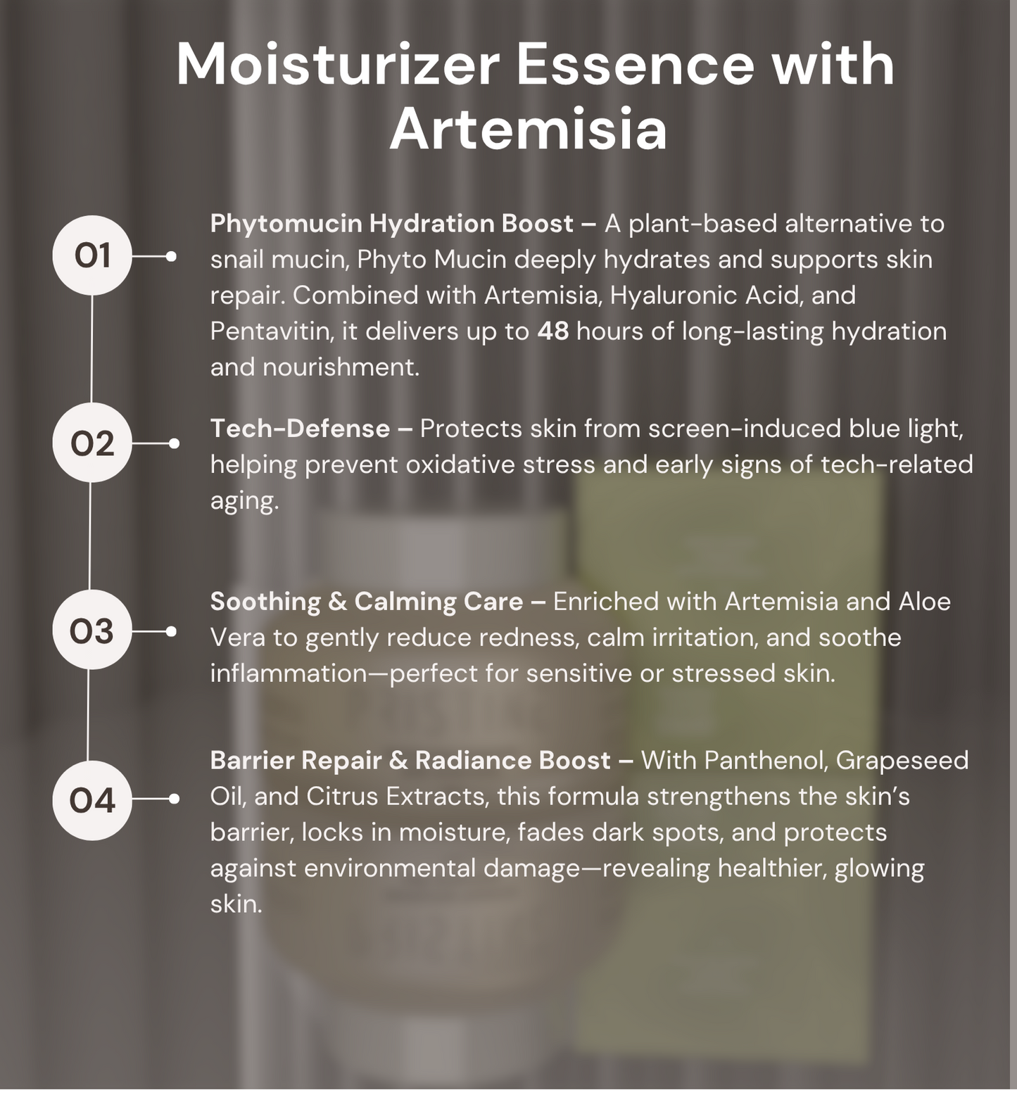 Moisturizer essence with Artemisia