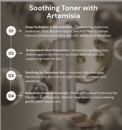Pristine skincare artemisia soothing toner