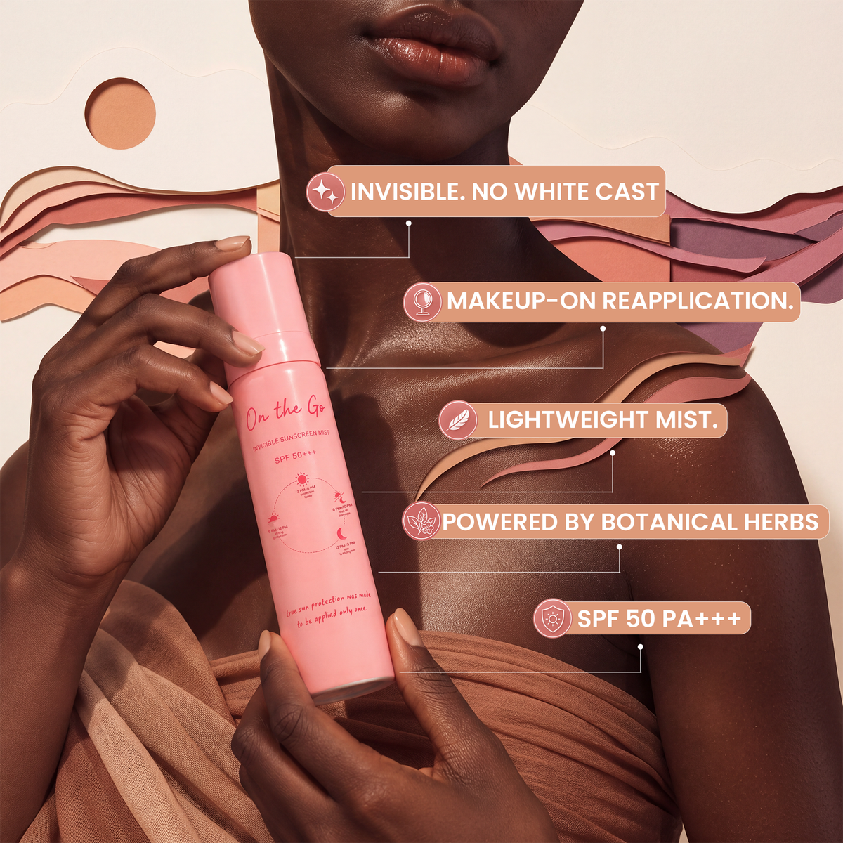 PRISTINE On The Go invisible sunscreen mist SPF 50 PA+++